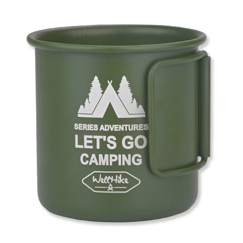 Aluminium Alloy Folding Camping Mug - 300ML Ultra-Light Travel Water Cup