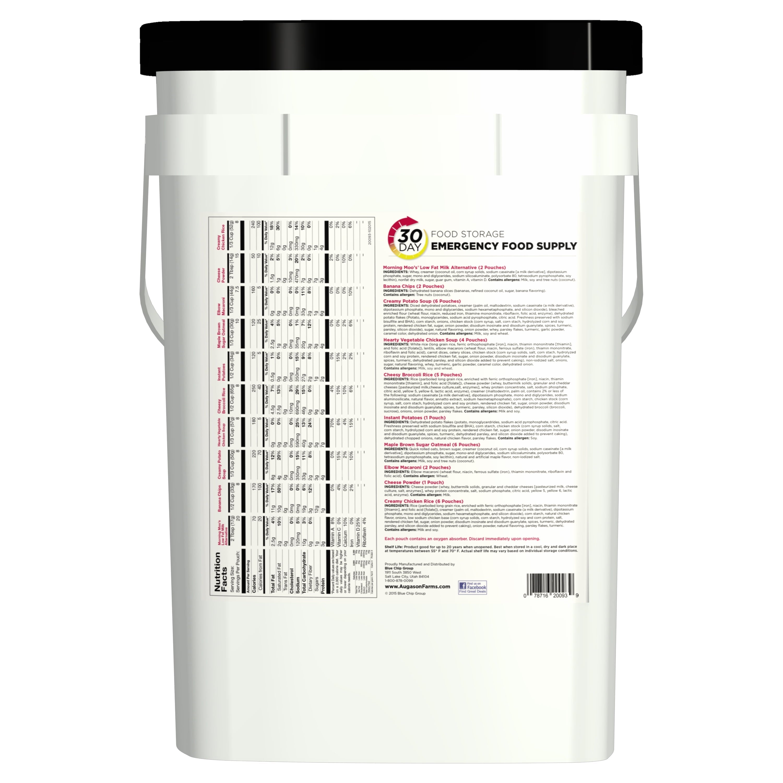 30-Day Emergency Food Supply | 1-Person QSS Certified