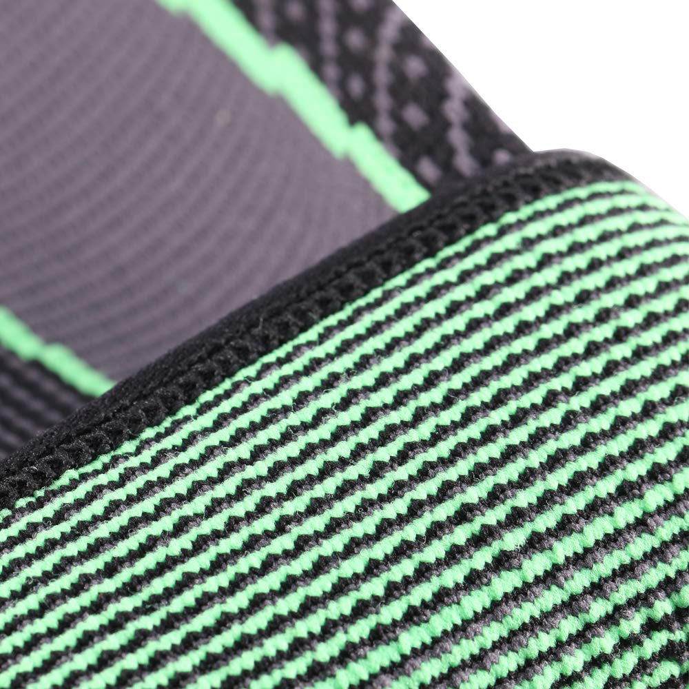 Compression Full Leg Sleeves with Knee Support - Green, X-Large (1 Pair)