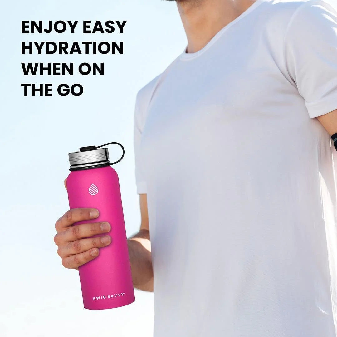 Insulated Stainless Steel Sports Water Bottle - 32 oz
