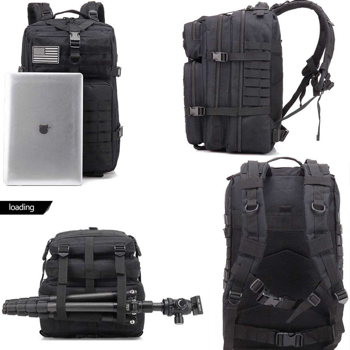 45L Military Tactical Backpack – Large Waterproof Outdoor Rucksack for Survival, Hiking & Camping