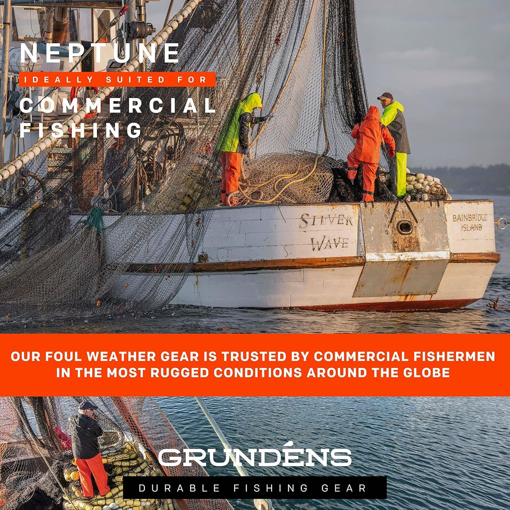 Grundens Men's Neptune Commercial Fishing Pullover Anorak - Waterproof and Adjustable