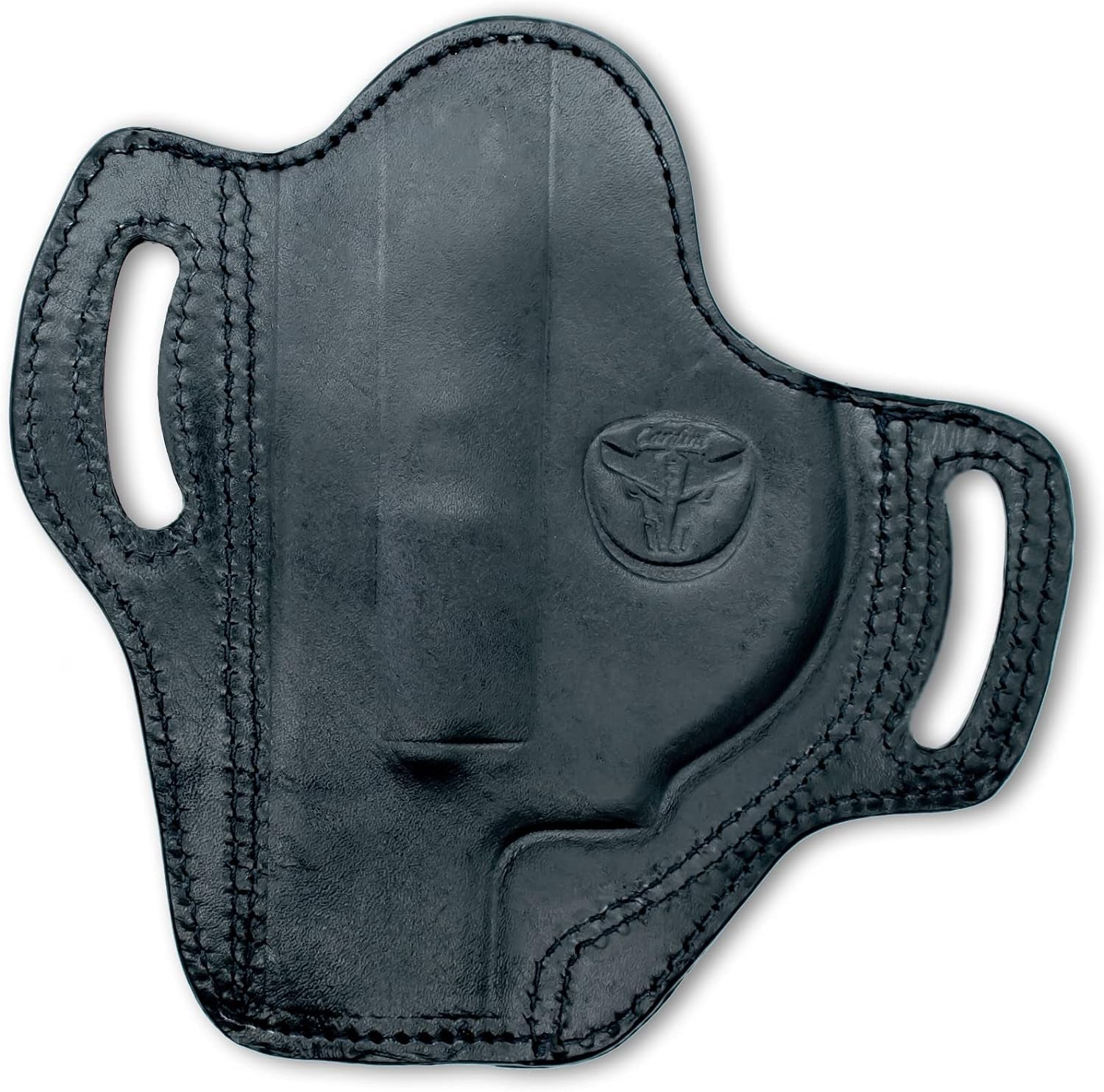 Leather OWB Holster for S&W J Frame, Ruger LCR, SP101, and Other 38 Special Snub Nose Revolvers (Up to 2.25 Barrel)