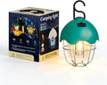 Egg Shell Rechargeable Camping Lantern, 250LM Dimmable LED Camping Light with Foldable Hook, IPX4 Waterproof USB Lantern for Kids, Camping, Hiking, Home Emergency (Turquoise Blue)