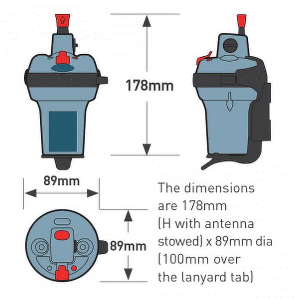 Ocean Signal rescueME EPIRB1 Category 2 Emergency Beacon