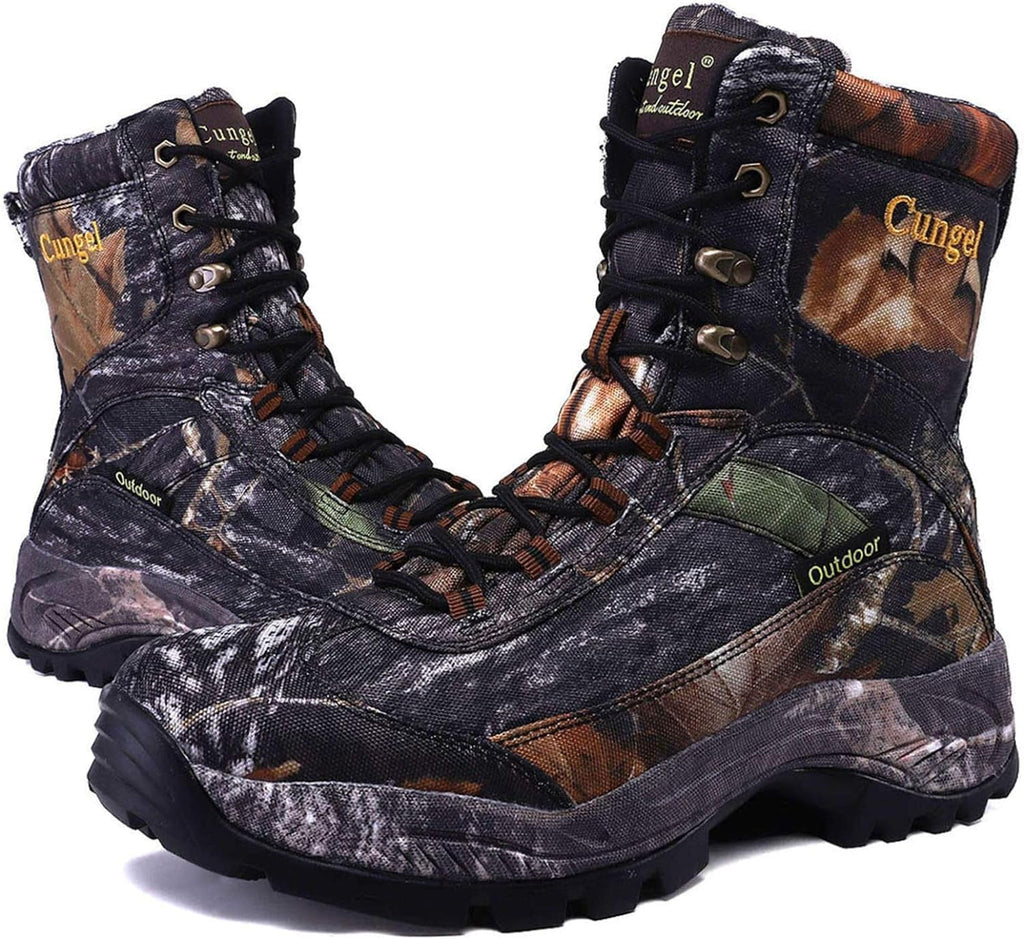 Men's Waterproof Camo Hunting Boots: Anti-Slip, Lightweight, and Durable Outdoor Hiking Shoes