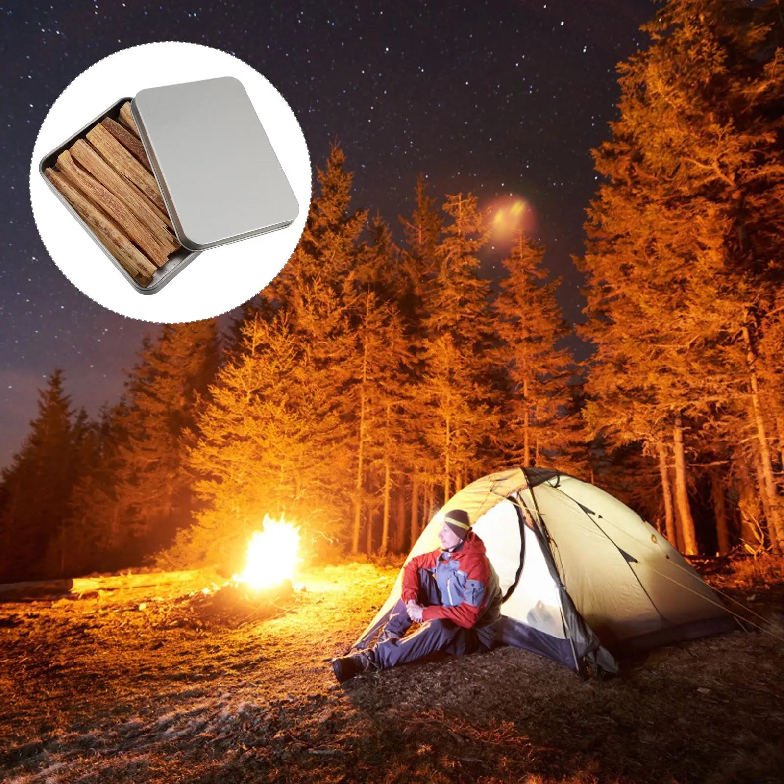 Outdoor Quick Fire Kit Firestarter Sticks - Camping Survival Fire Starter