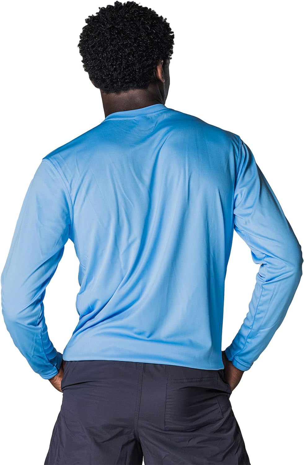 Men's Outdoor UPF 50+ Long Sleeve T-Shirt with UV Sun Protection for Fishing, Running, Hiking, and Swimming