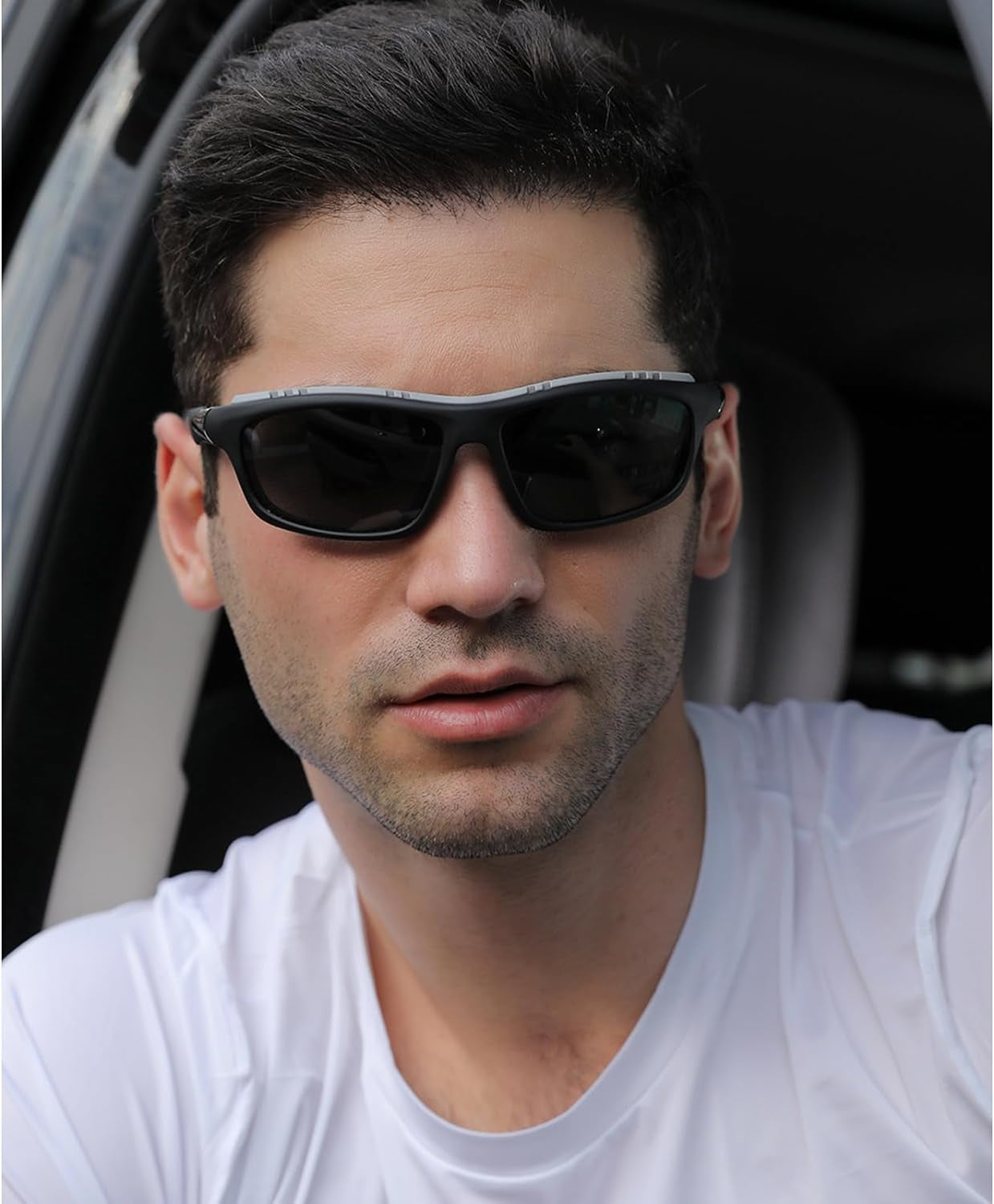 Men's Polarized Sports Sunglasses with 100% UV Protection for Driving, Fishing, Running, and Cycling