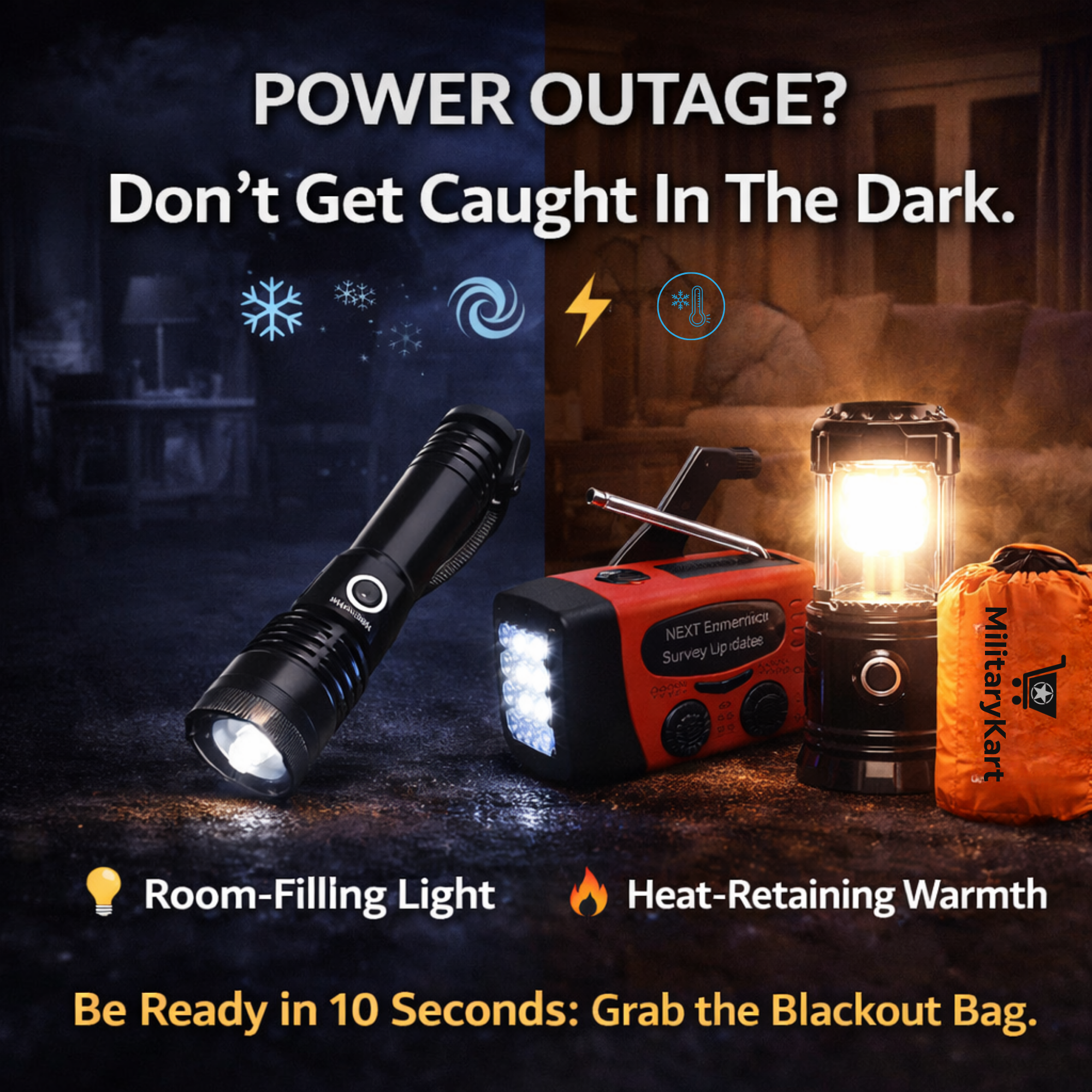 Ultimate Power Outage Kit - 72-Hour Blackout Bag