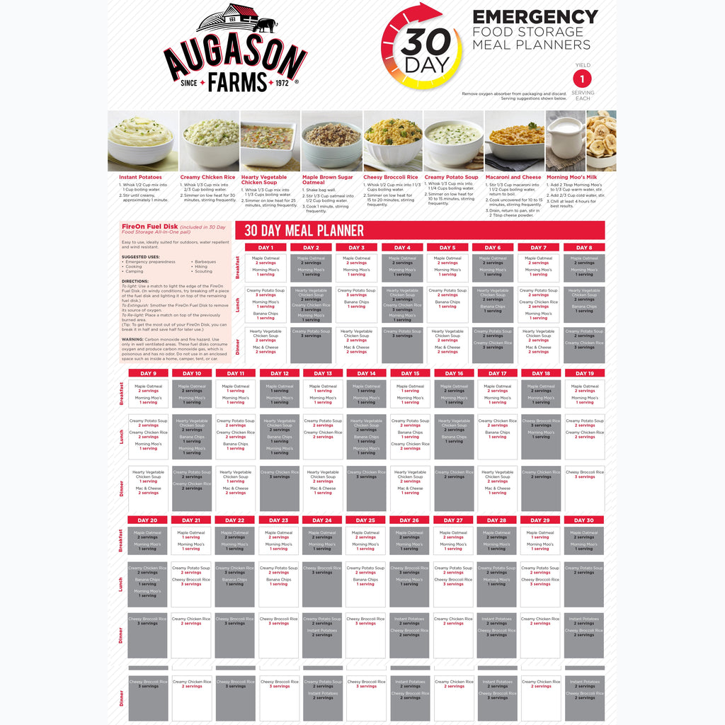 30-Day Emergency Food Supply | 1-Person QSS Certified