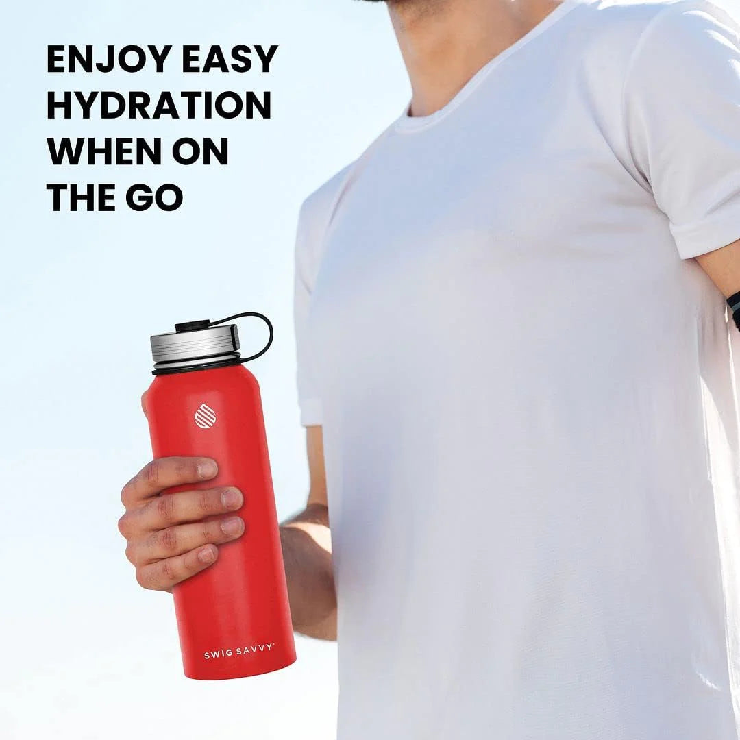 Insulated Stainless Steel Sports Water Bottle - 32 oz
