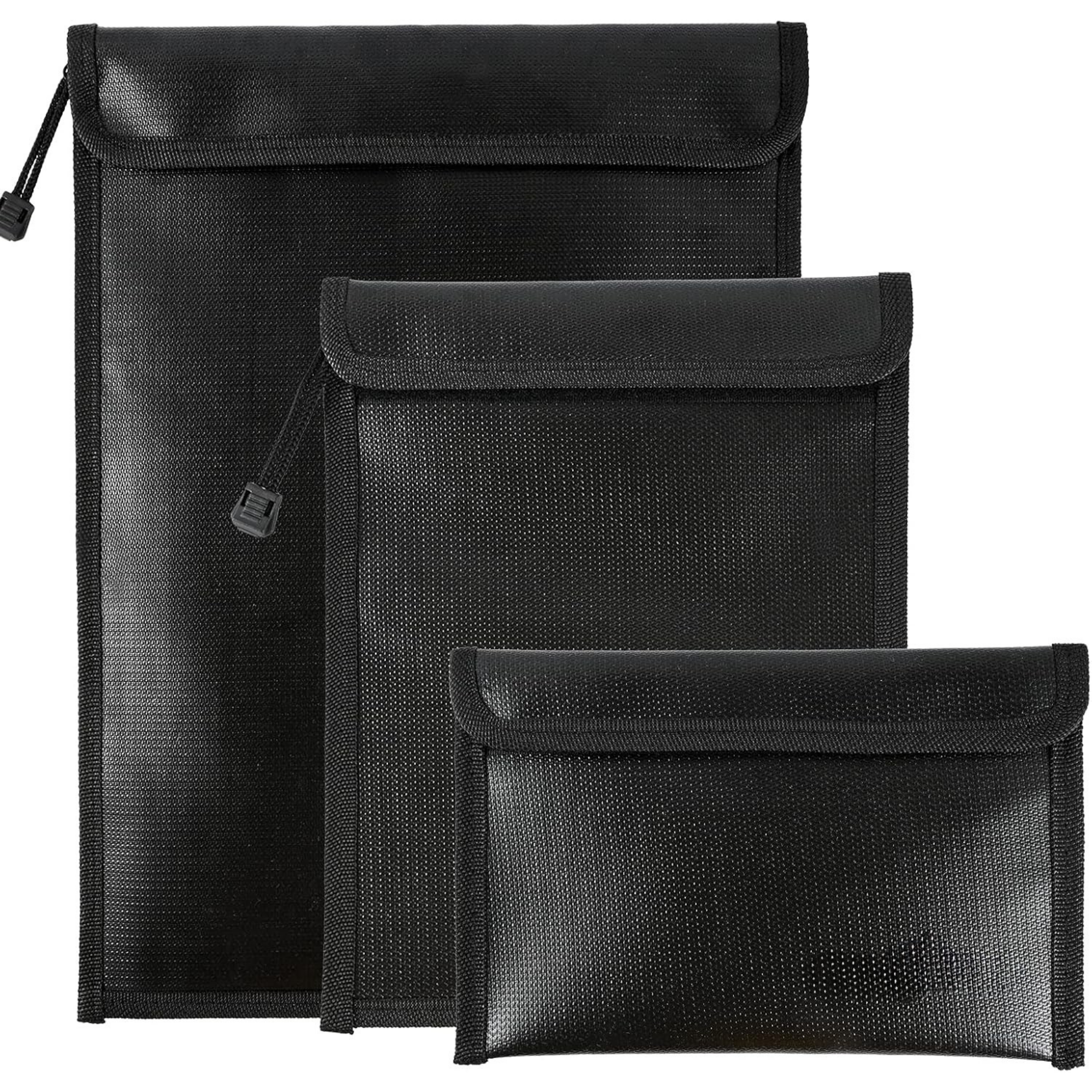 Fireproof & Water Resistant Document Bag – Money & File Safe Storage Pouch