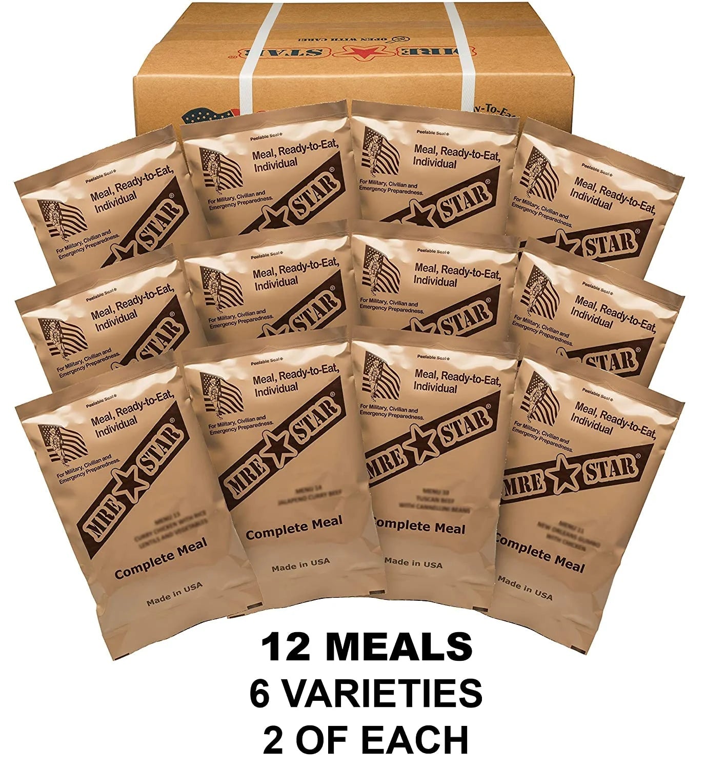 Case of 12 Standard Ready-to-Eat Meals