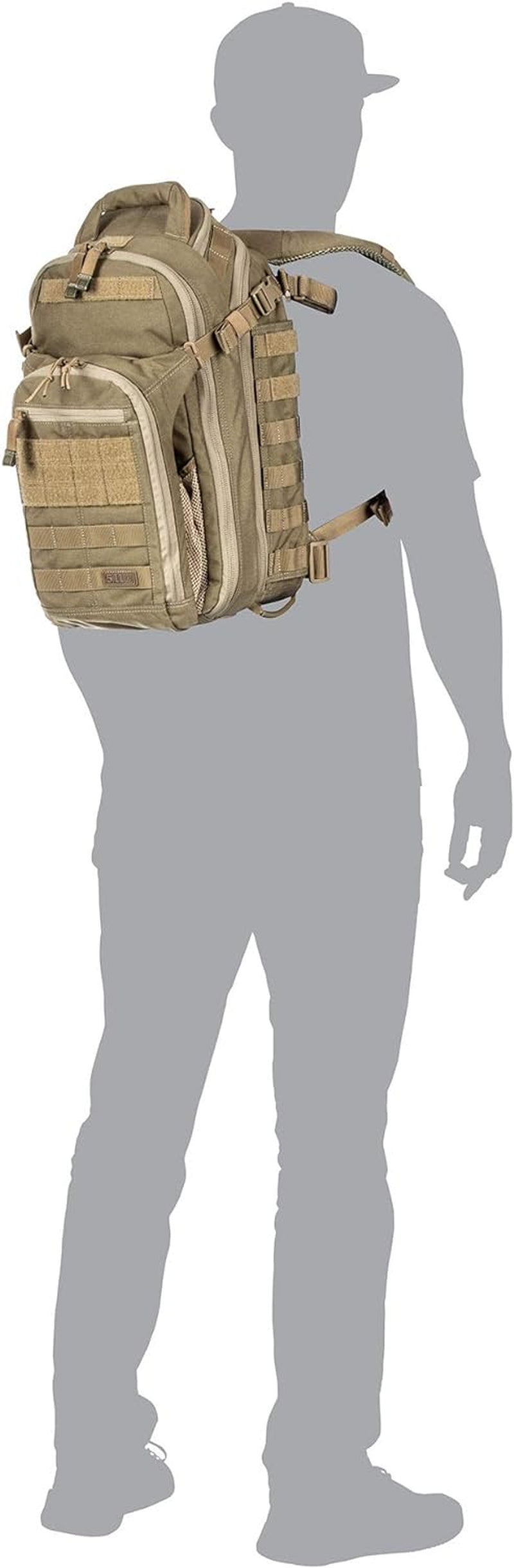 All Hazards Nitro Tactical Backpack - 21-Liter Capacity - Nylon Material - Gear Compatible - Style 56167