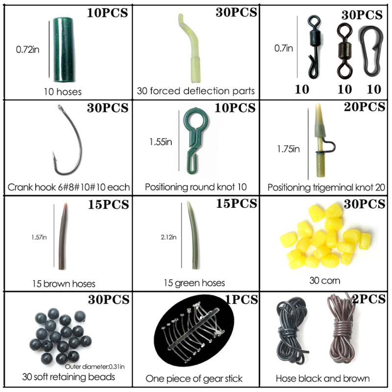 Comprehensive Carp Fishing Library with Essential Accessories
