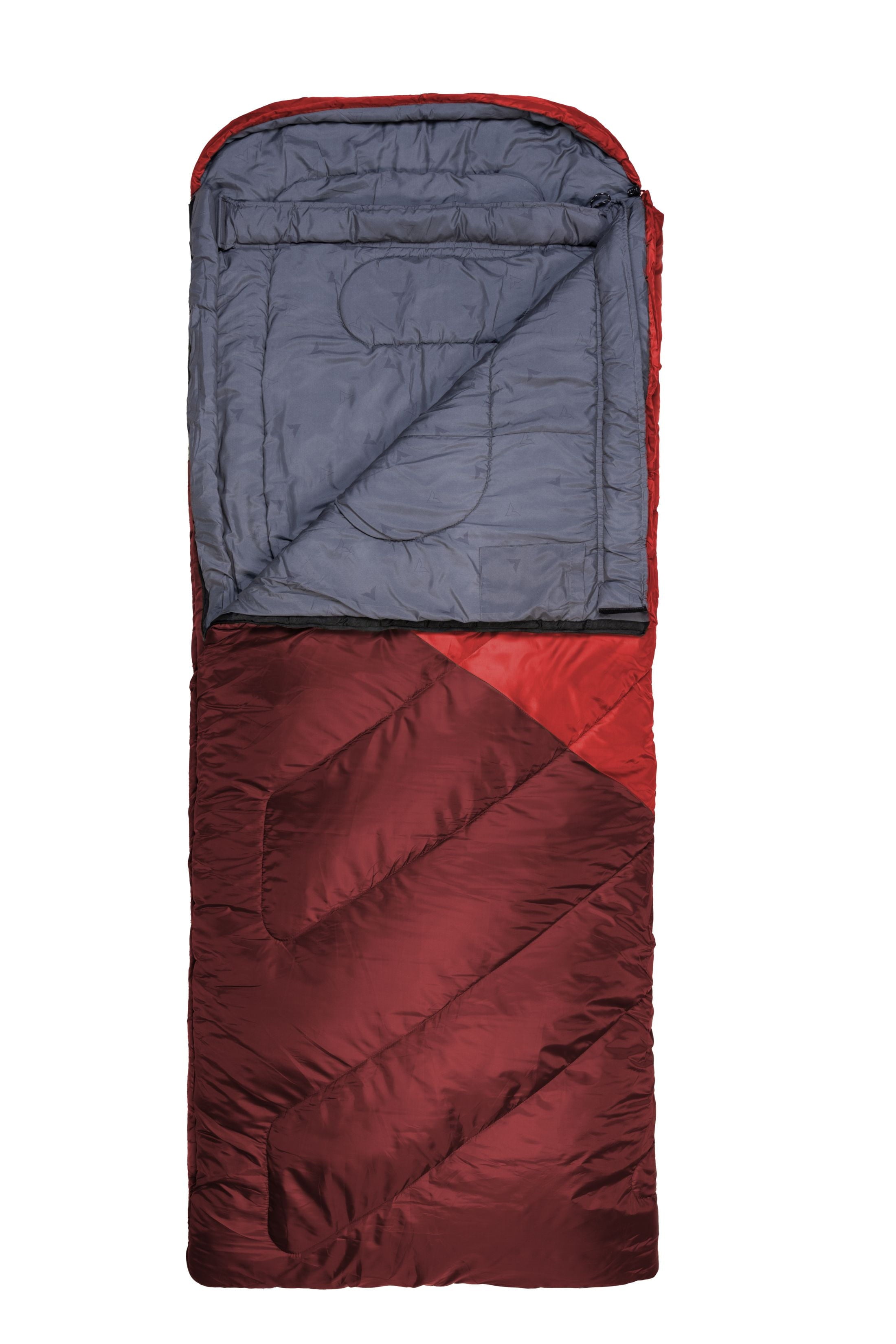 Celsius XL 0°F Sleeping Bag – Cold‑Weather Oversized Sleeping Bag with Mummy Hood, Draft Tubes & Compression Sack, Fits Adults up to 6'6" – Ruby Red
