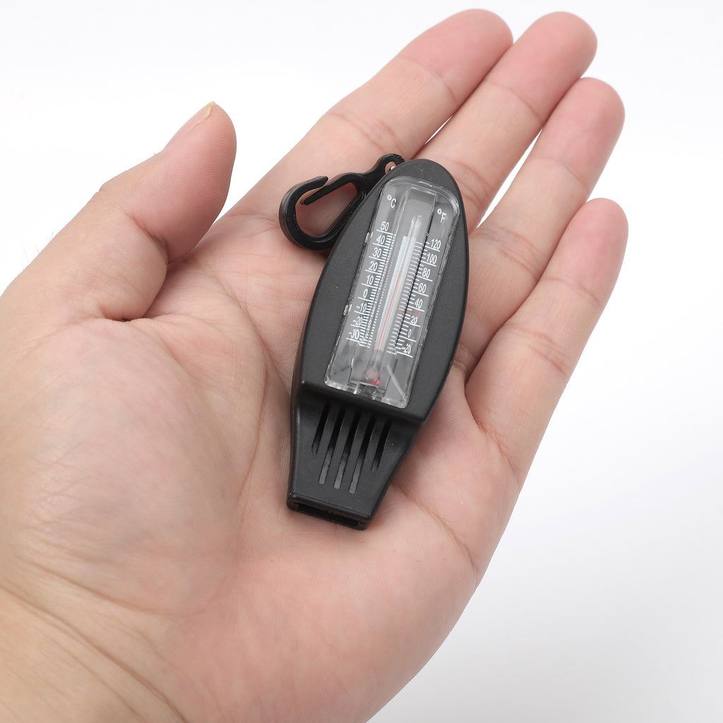 Black 4-Function Plastic Whistle