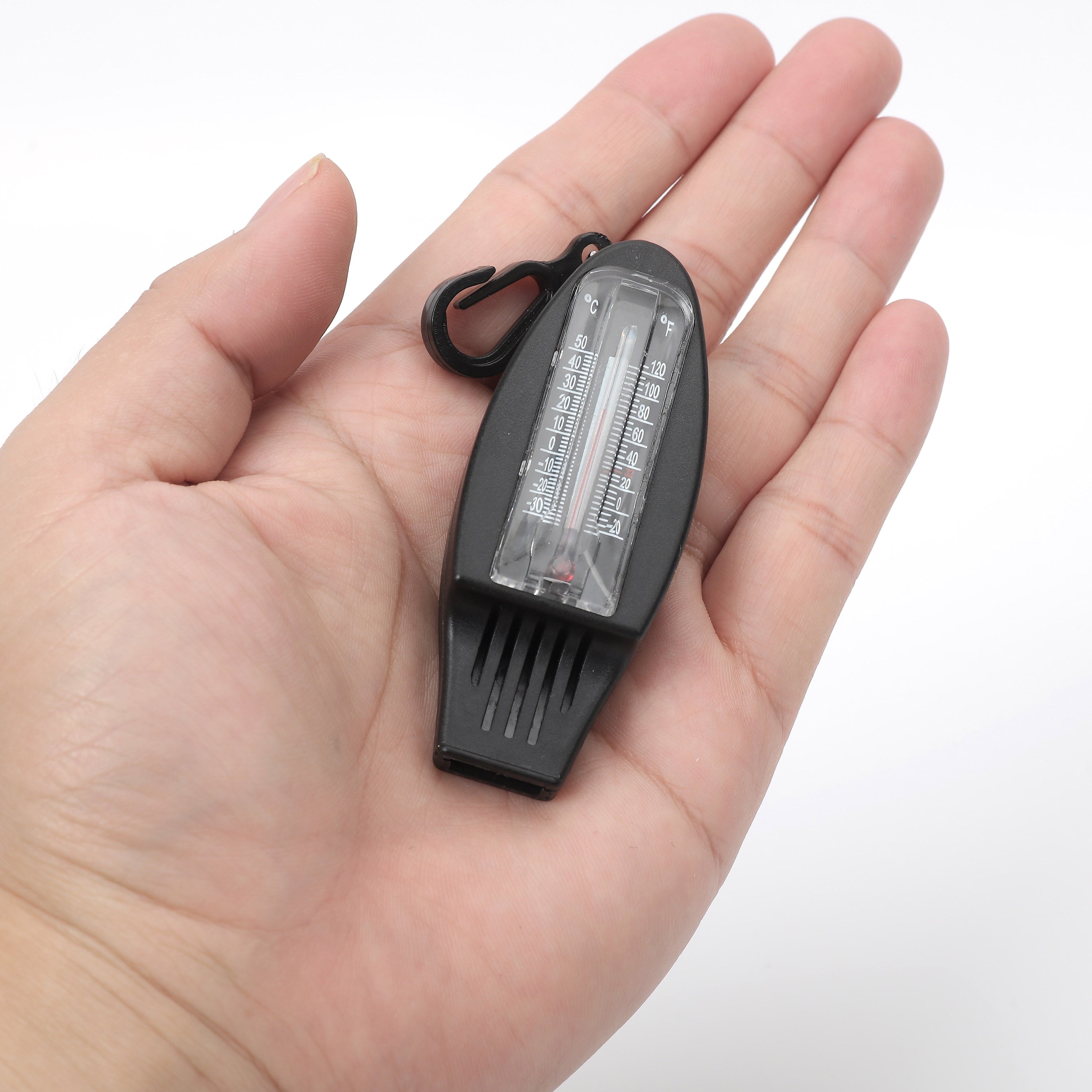 Black 4-Function Plastic Whistle