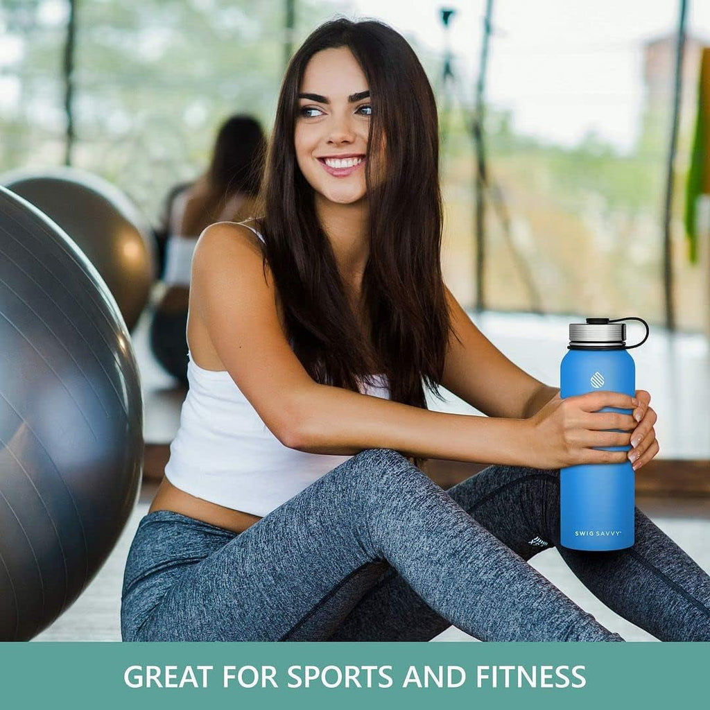 Insulated Stainless Steel Sports Water Bottle - 32 oz