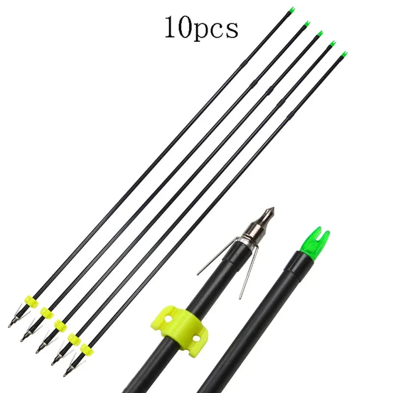 Fiberglass Compound Bow Hunting Arrow for Archery and Slingshot Hunting