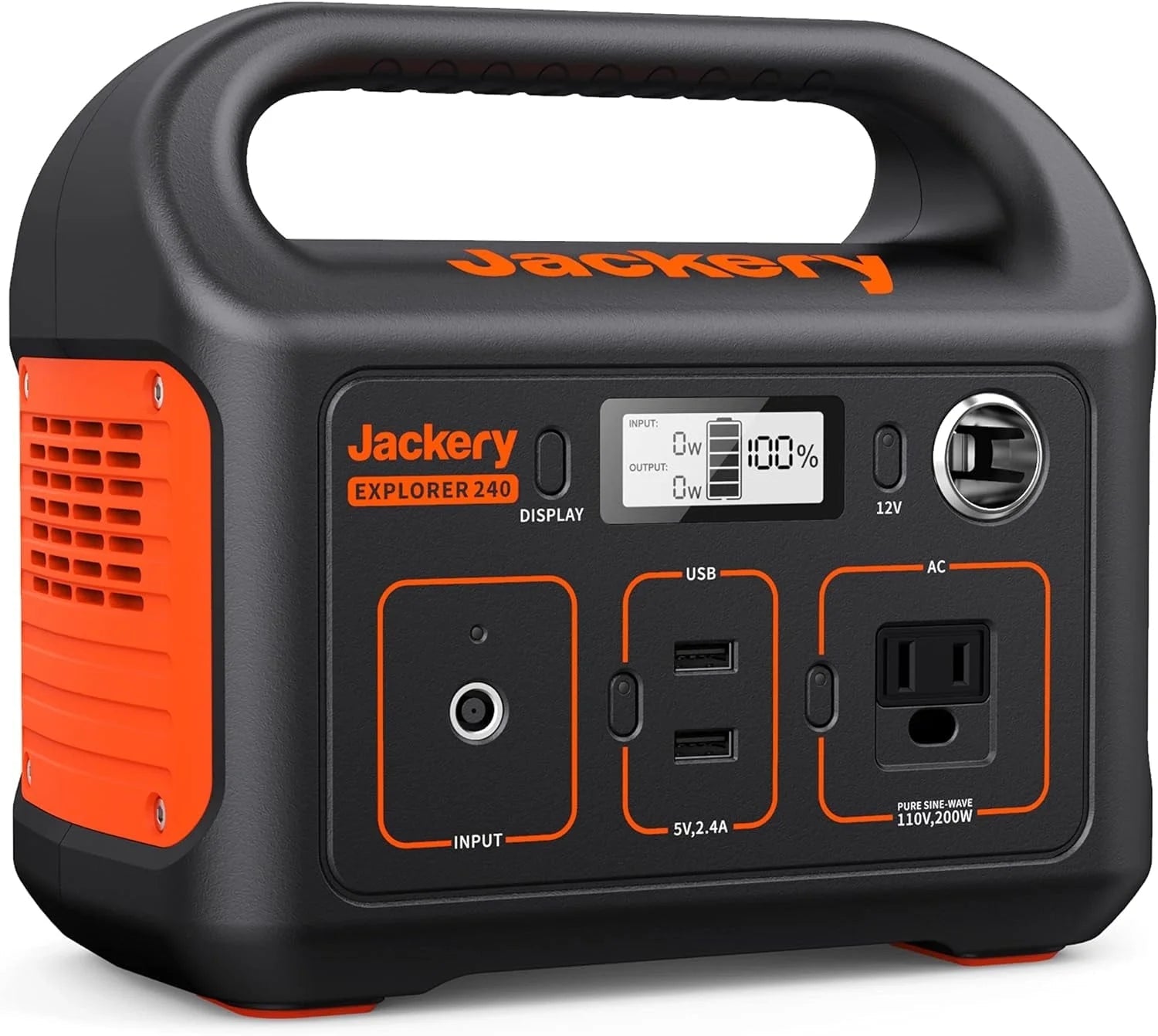Explorer 240 Portable Power Station with 240Wh Lithium Battery, 110V/200W AC Outlet, Ideal for Outdoors, Camping, Travel, Hunting, and Emergencies (Solar Panel Compatible)