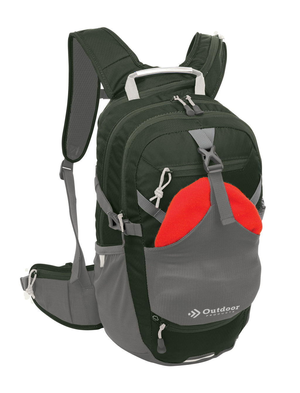 18L Green Hydration Backpack with 3L Reservoir - Unisex Hiking Gear