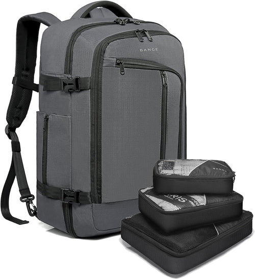 40-Liter FAA Flight Approved Travel Overnight Weekender Backpack in Grey