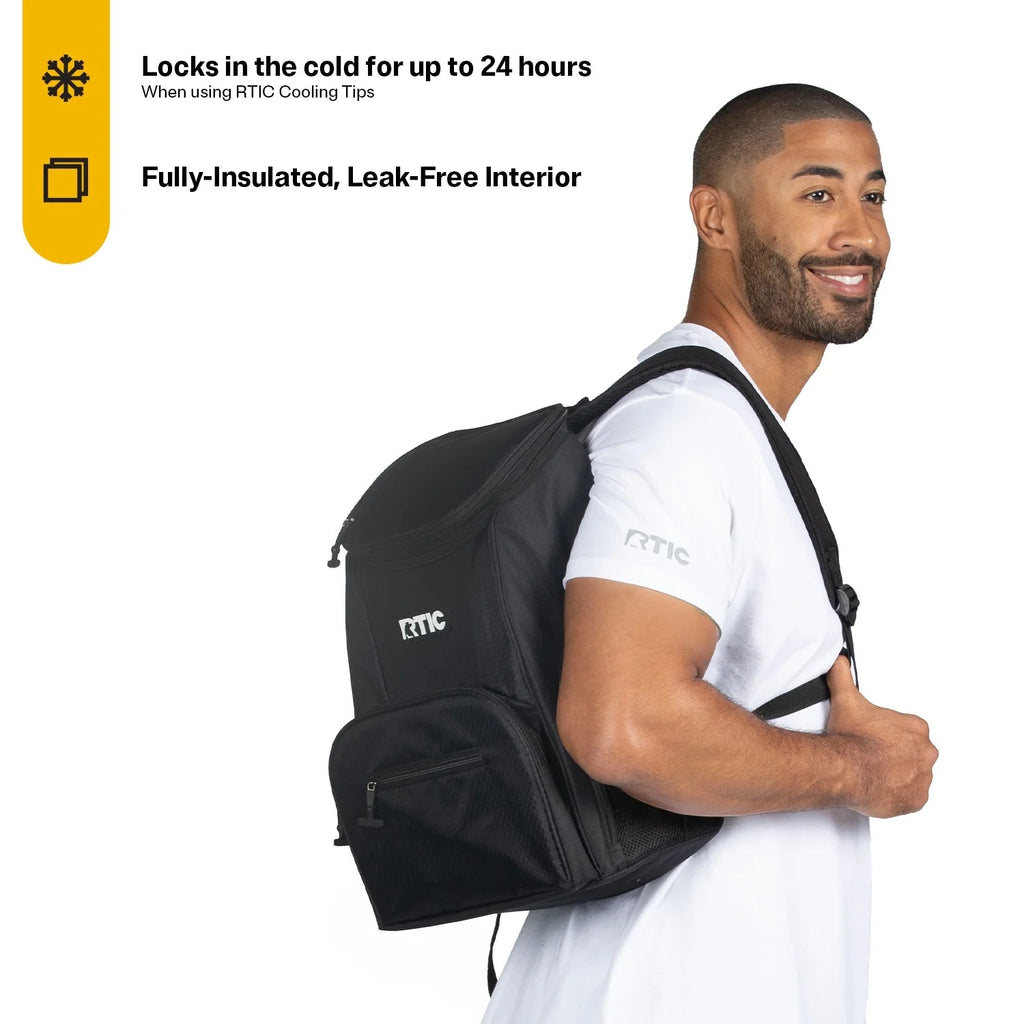 Lightweight Insulated Cooler Backpack with 15-Can Capacity and Additional Storage Pockets - Kanati Camo