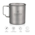 Durable Titanium Camping Cup - 750ml Outdoor Tableware for Tourists and Picnics