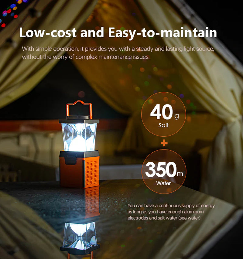 Hydrocell Salt Water Powered Lantern