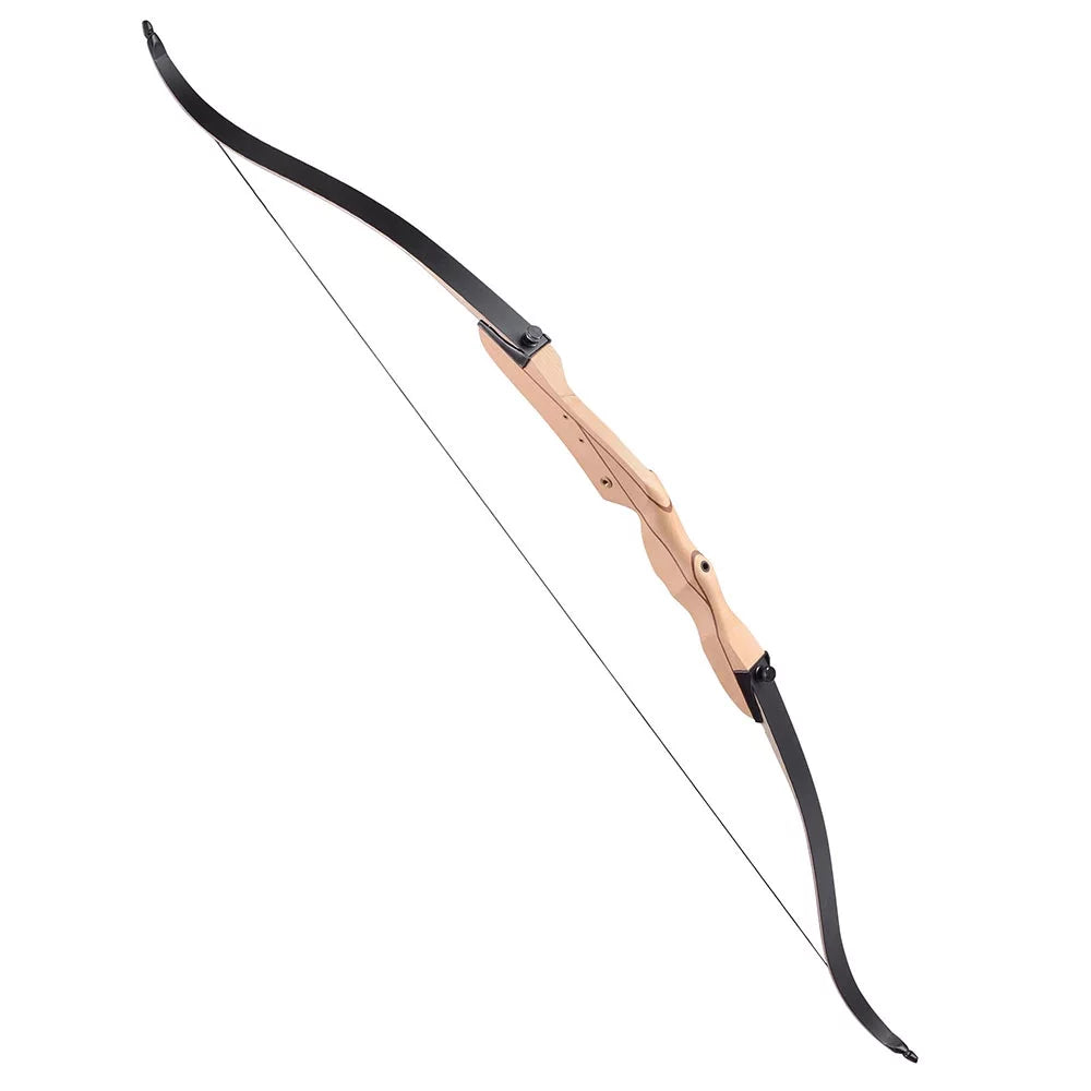 65 Hunting Takedown Recurve Bow - Right Hand, 30lbs Draw Weight - Traditional Archery Long Bow for Outdoor Use