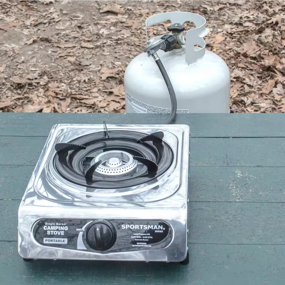 Adjustable Single Burner Camping Stove