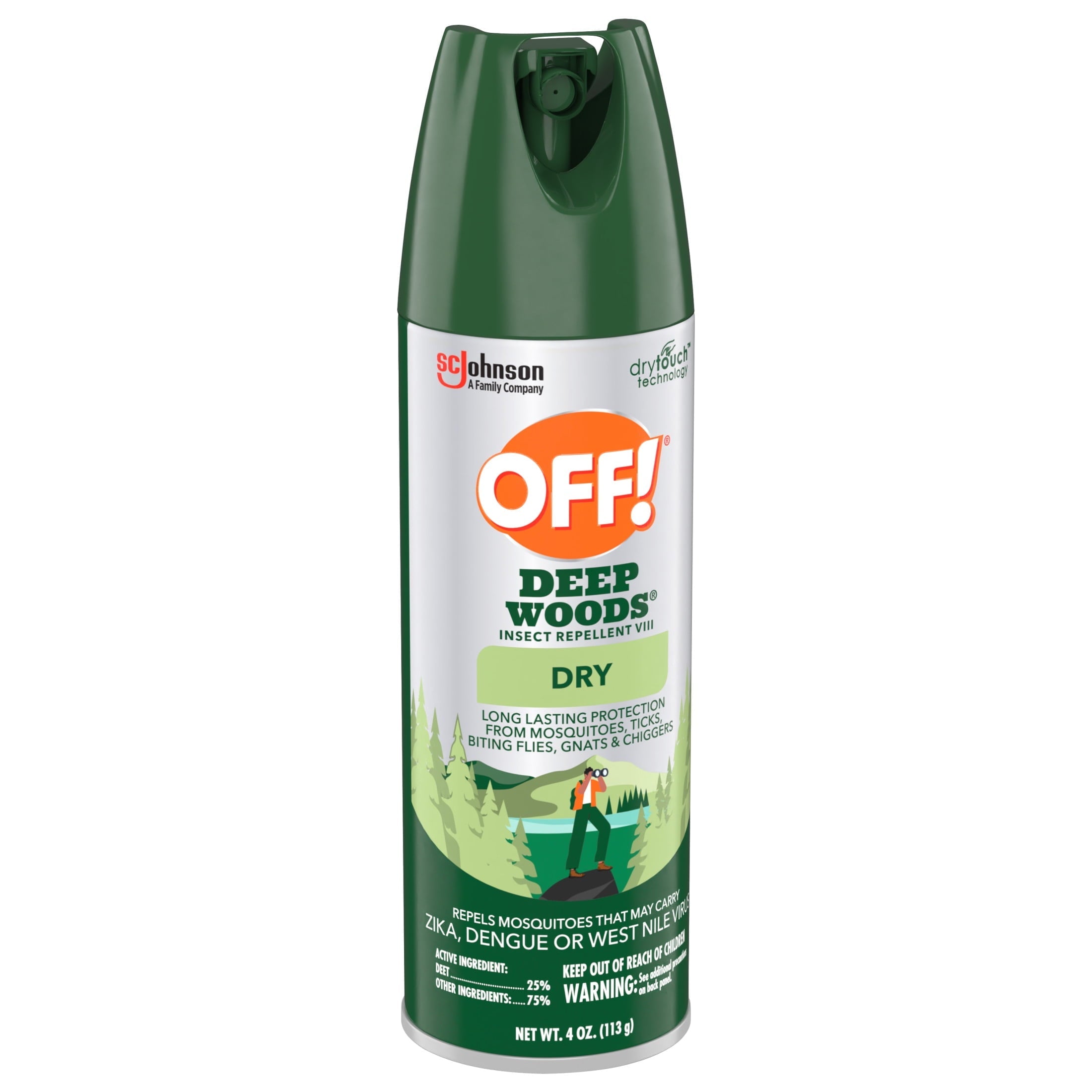 Deep Woods Long Lasting Protection Insect Repellent Aerosol with 25% Deet - 4 oz