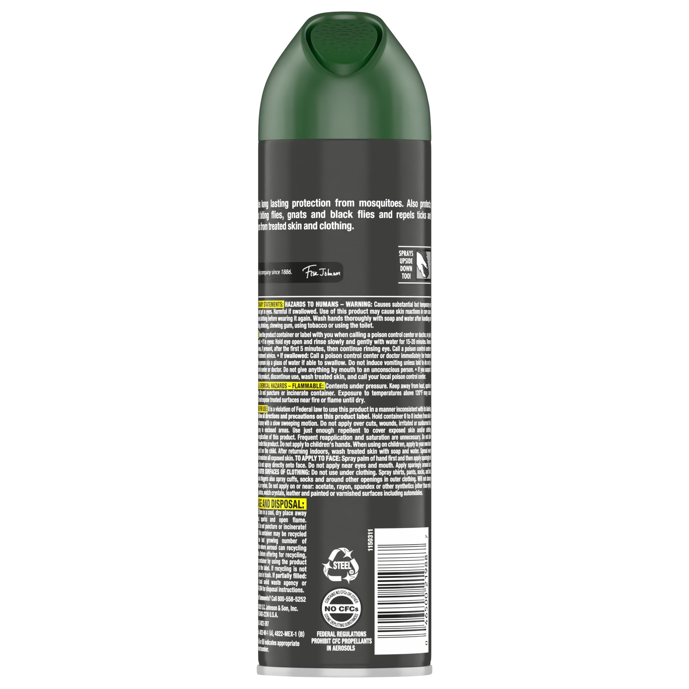 Deep Woods Insect Repellent for Sportsmen, Sweat-Resistant Mosquito & Bug Spray - 8 Oz