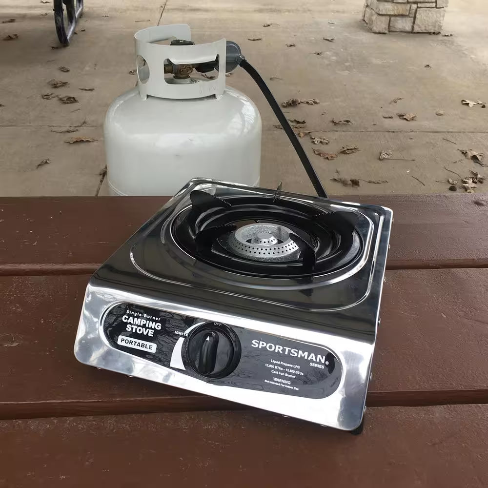 Adjustable Single Burner Camping Stove