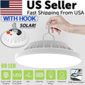 Outdoor Camping Tent Light with 60 LED, Rechargeable USB & Solar Powered - Ideal for Hiking