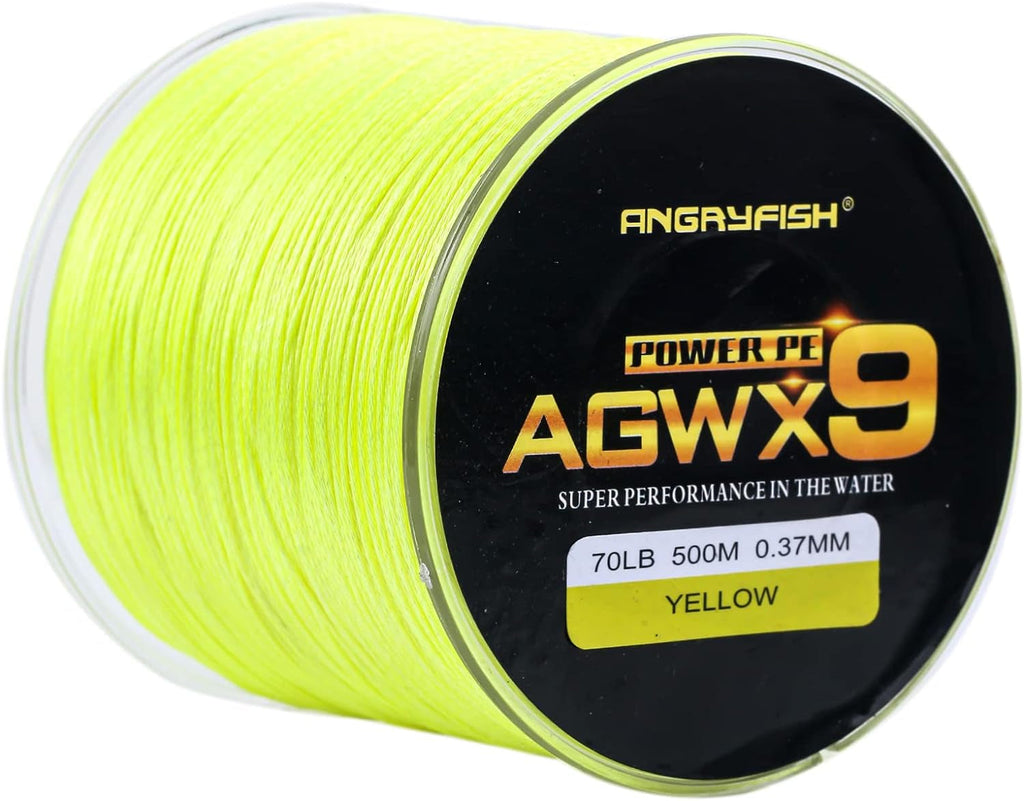 AGWX9 Braided Fishing Line - Superior Smoothness and Casting Distance - Durable with Multiple Color Options - Perfect for Fishing Enthusiasts