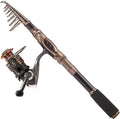 Carbon Fiber Telescopic Fishing Rod and Reel Combo for Saltwater and Freshwater Fishing
