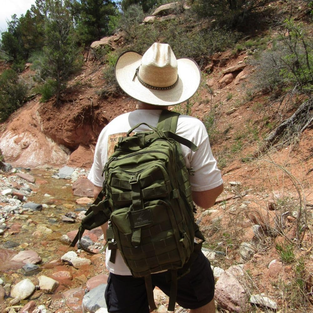 Bravo 34L Travel and Work Backpack for Men, Olive Drab