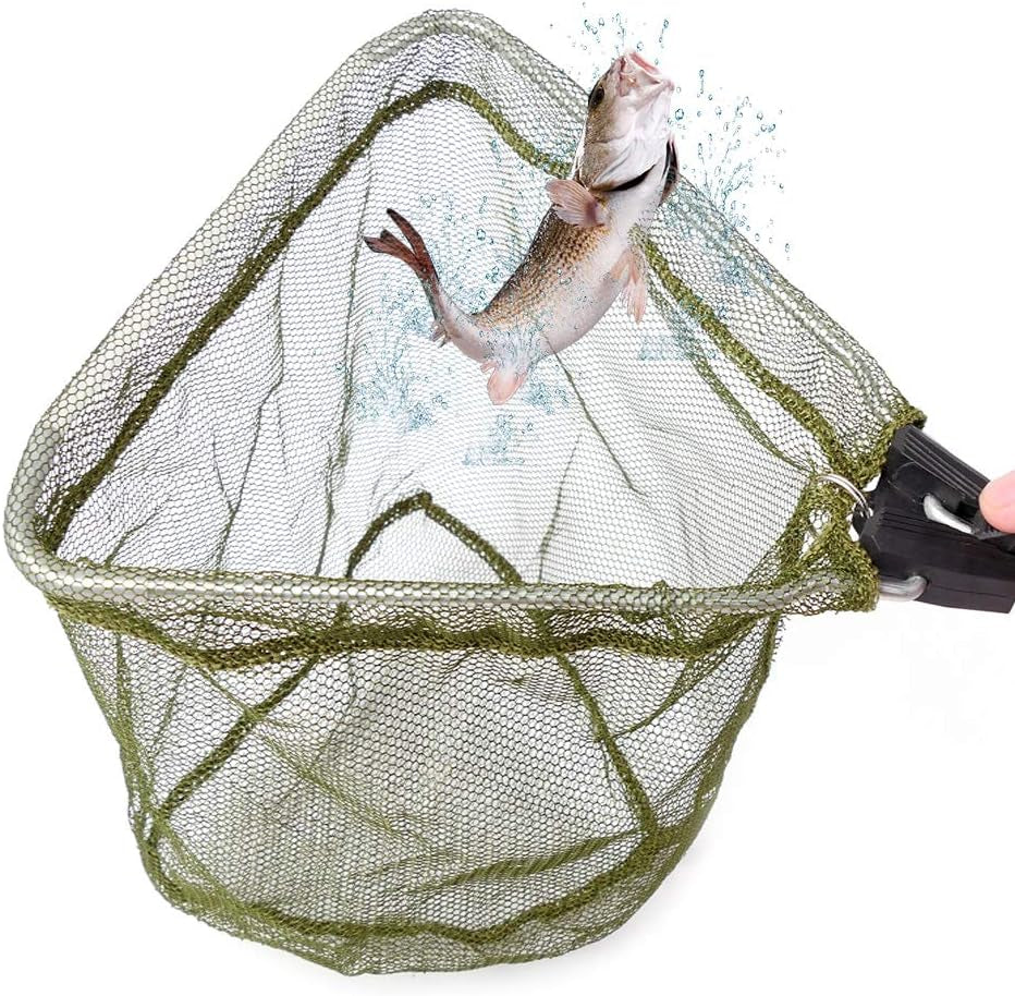 Children's Aluminum Collapsible Telescopic Fishing Net with Nylon Mesh - Ideal for Lakes and Outdoor Play