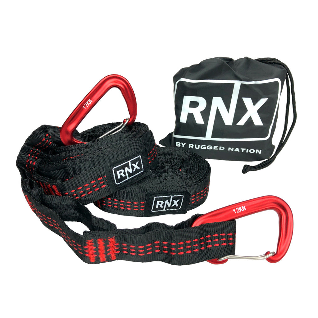 Heavy-Duty Hammock Hanging Kit — 2000 Lb Capacity Steel Straps & Hardware for Indoor and Outdoor Use