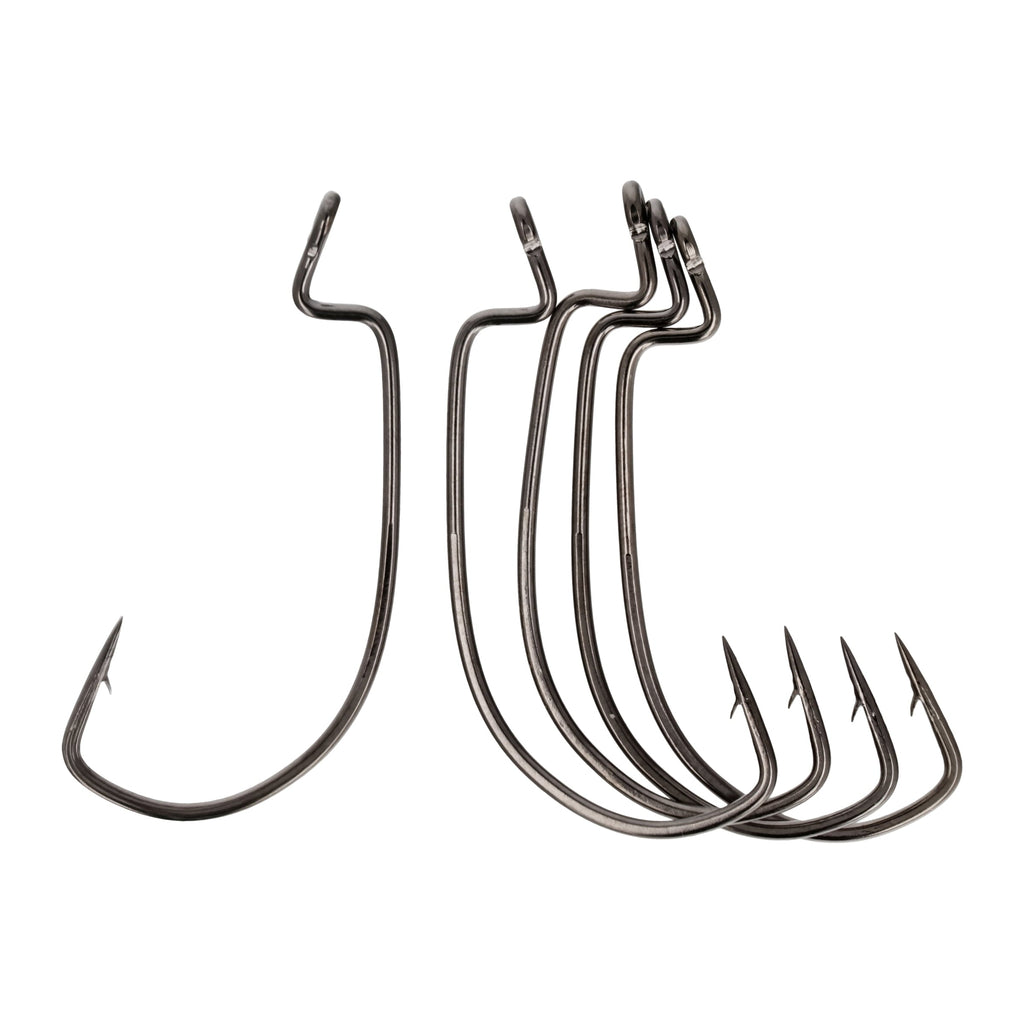 Jason Christie Heavy Wire EWG Worm Fishing Hooks, Size 3/0, 12 Pack