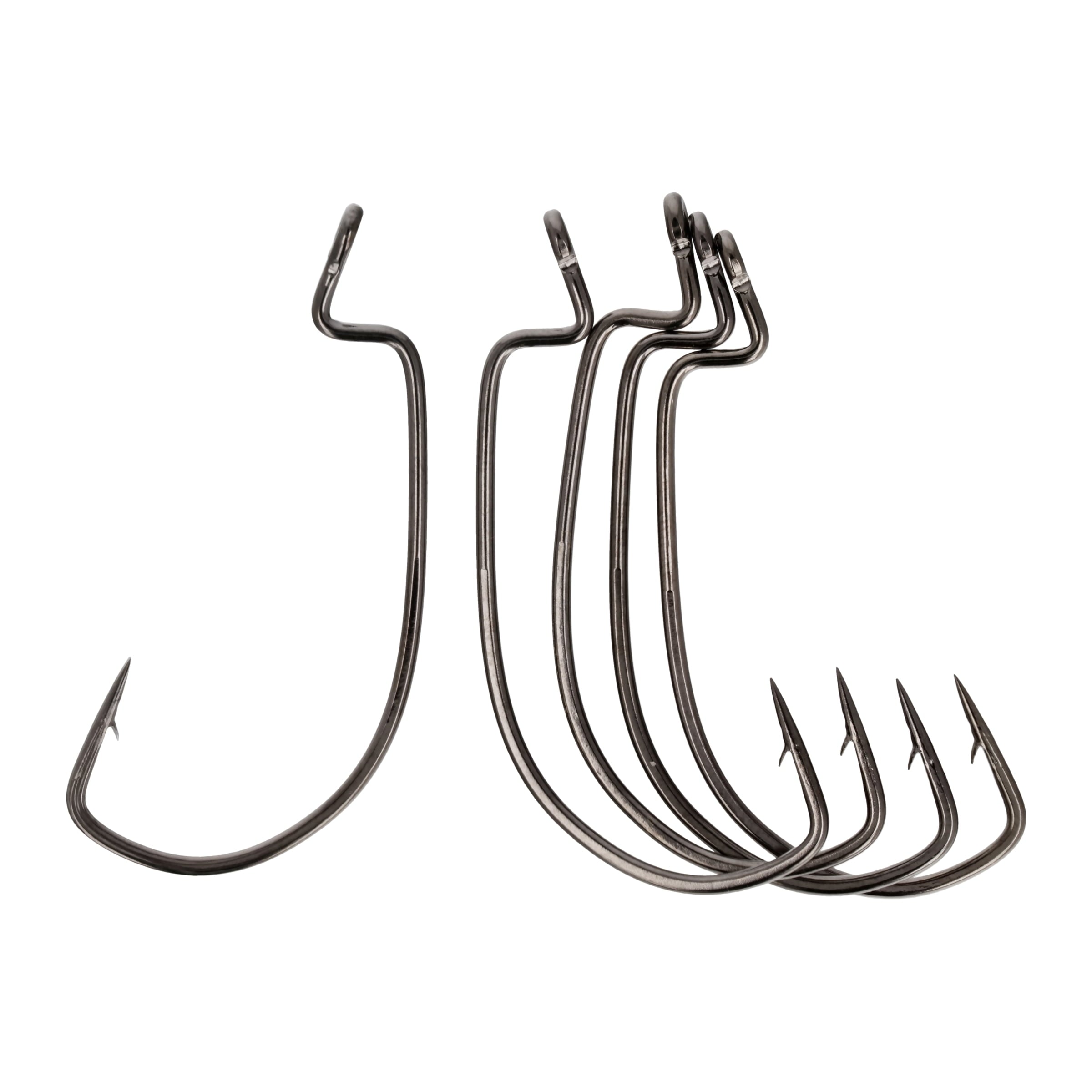 Jason Christie Heavy Wire EWG Worm Fishing Hooks, Size 3/0, 12 Pack