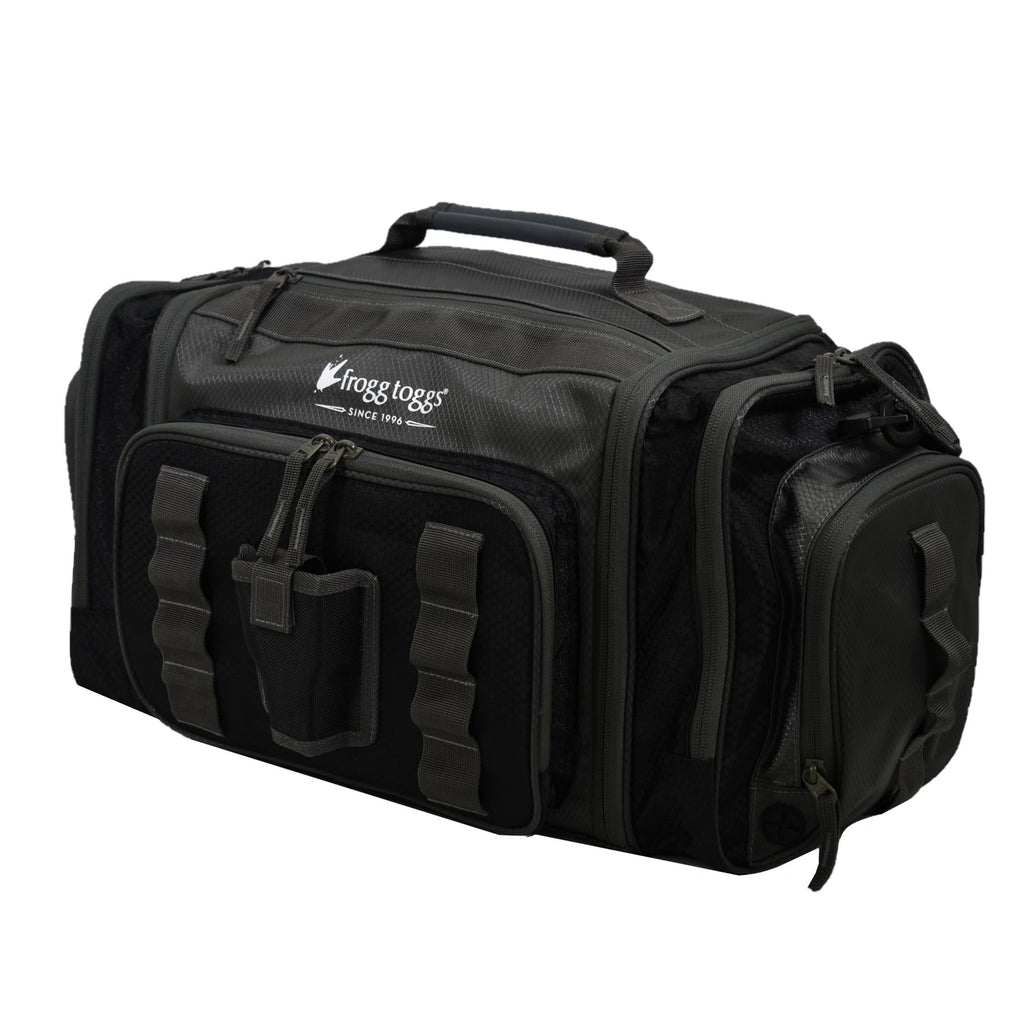 Heavy-Duty Fishing Tackle Bag with 3 Trays — Waterproof Saltwater Lure Storage Organizer
