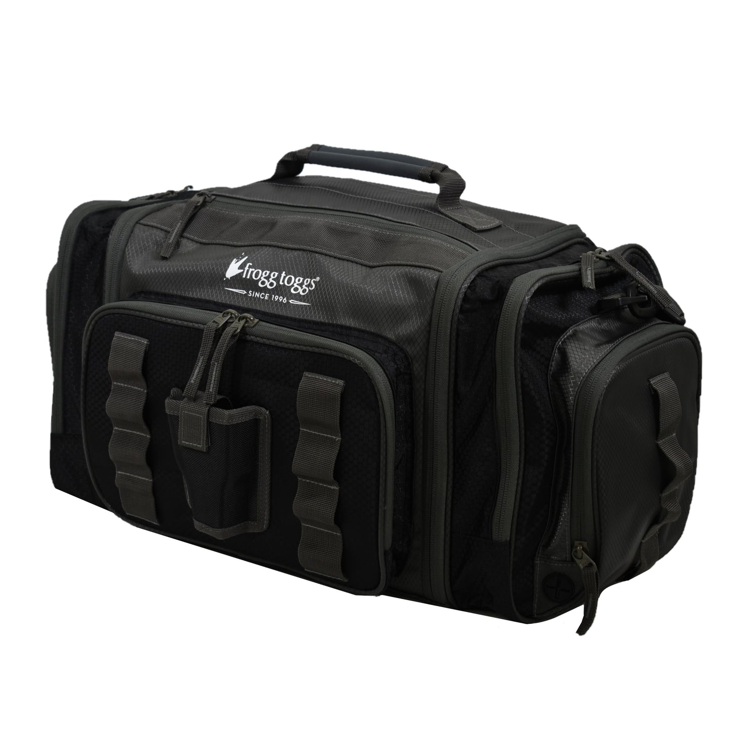 Heavy-Duty Fishing Tackle Bag with 3 Trays — Waterproof Saltwater Lure Storage Organizer