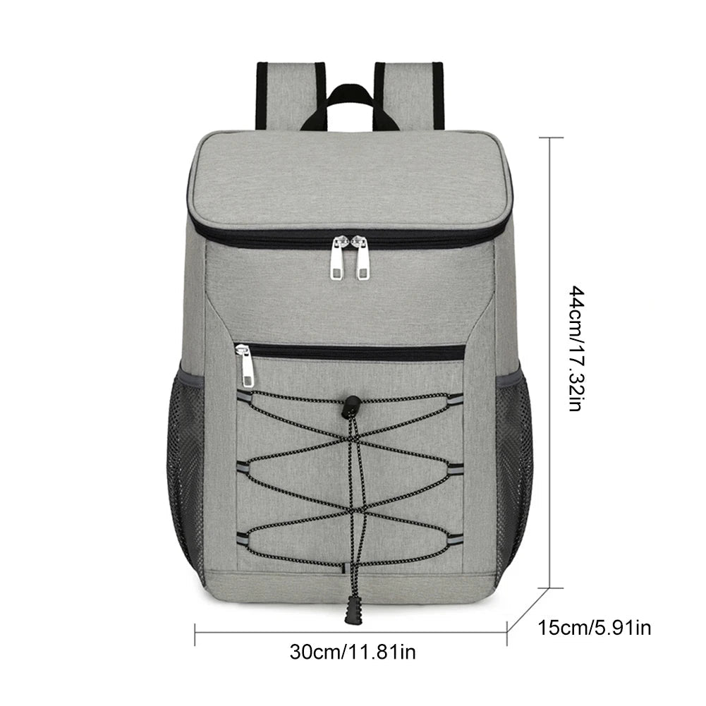20L Insulated Thermal Backpack with Adjustable Straps for Food and Beverage Storage