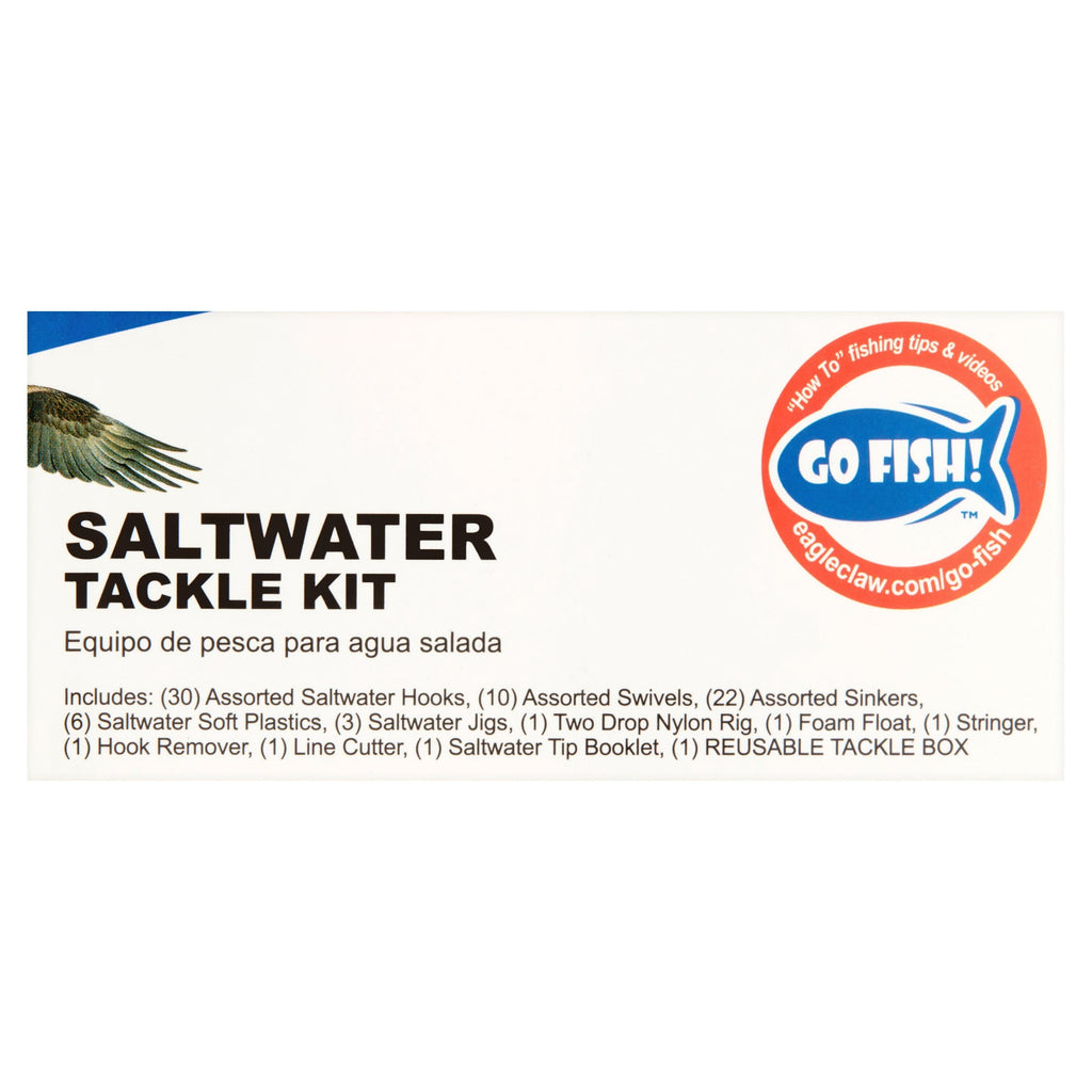 Clear Small South Coastal Saltwater Fishing Tackle Box Kit