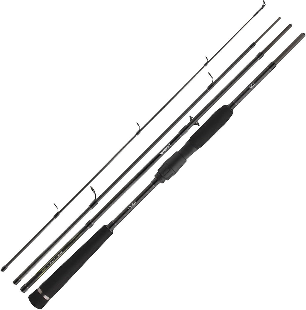 DAIWA Megaforce Travel, 7.87 ft, 0.35-1.41 oz, 4 Parts, Spinning Fishing Rod