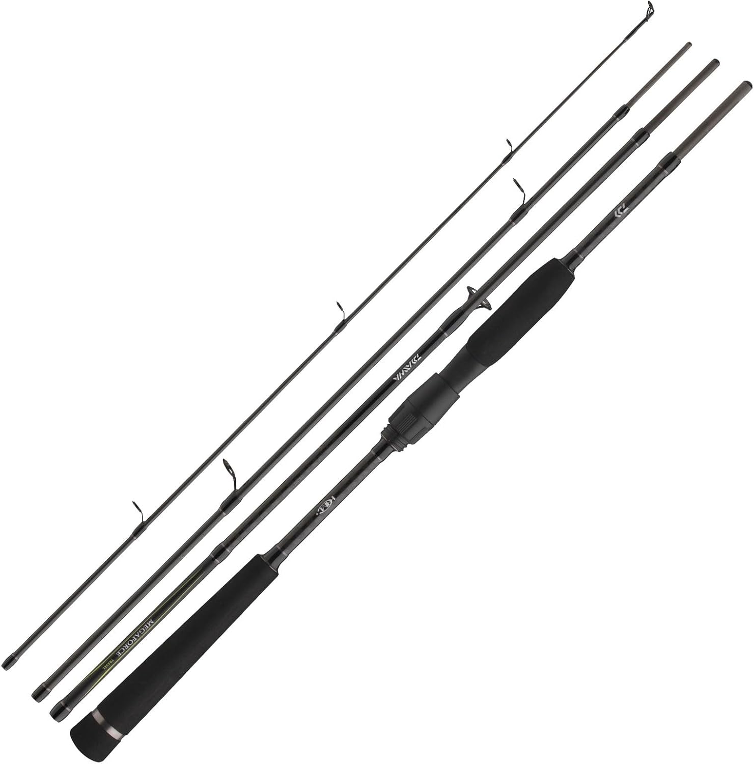 DAIWA Megaforce Travel, 7.87 ft, 0.35-1.41 oz, 4 Parts, Spinning Fishing Rod